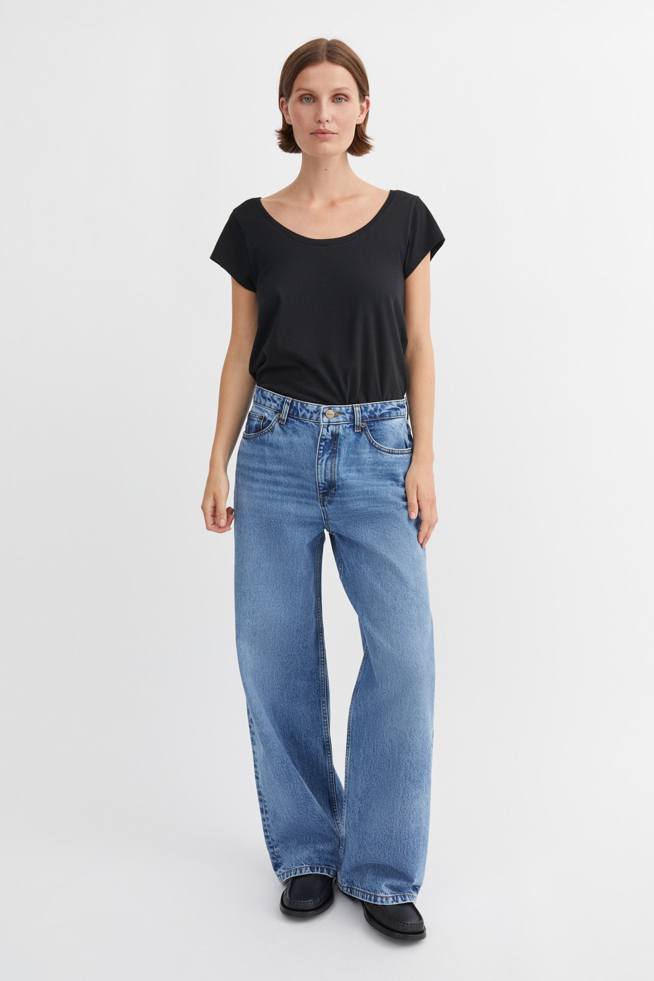 Skall Studio Willow wide jeans Jeans Worn mid blue